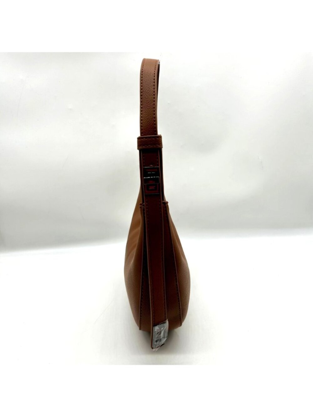 Like Dreams Brown Leather Crescent-Shaped Shoulder Bag - Picture 3 of 10